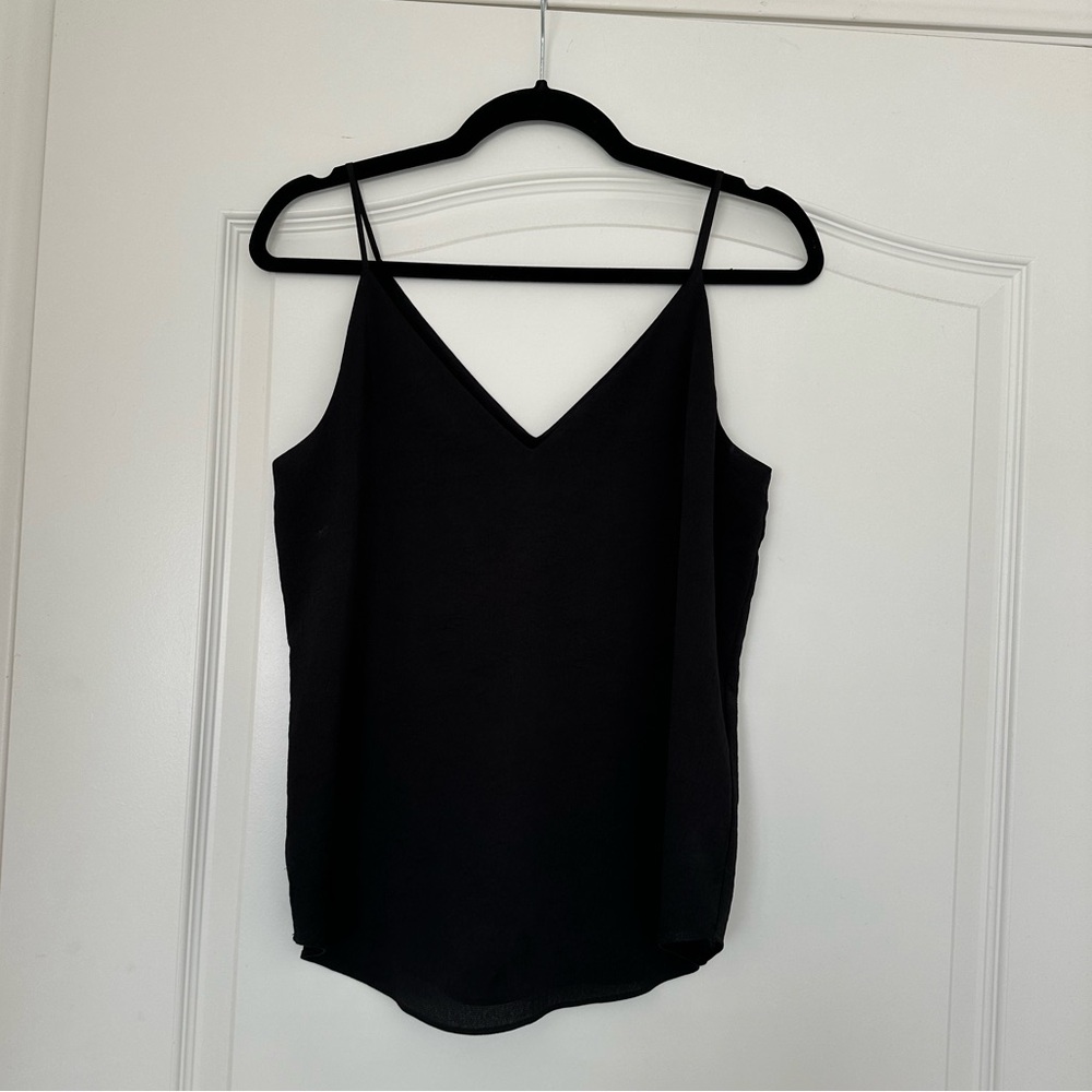 Black spaghetti strap Express top